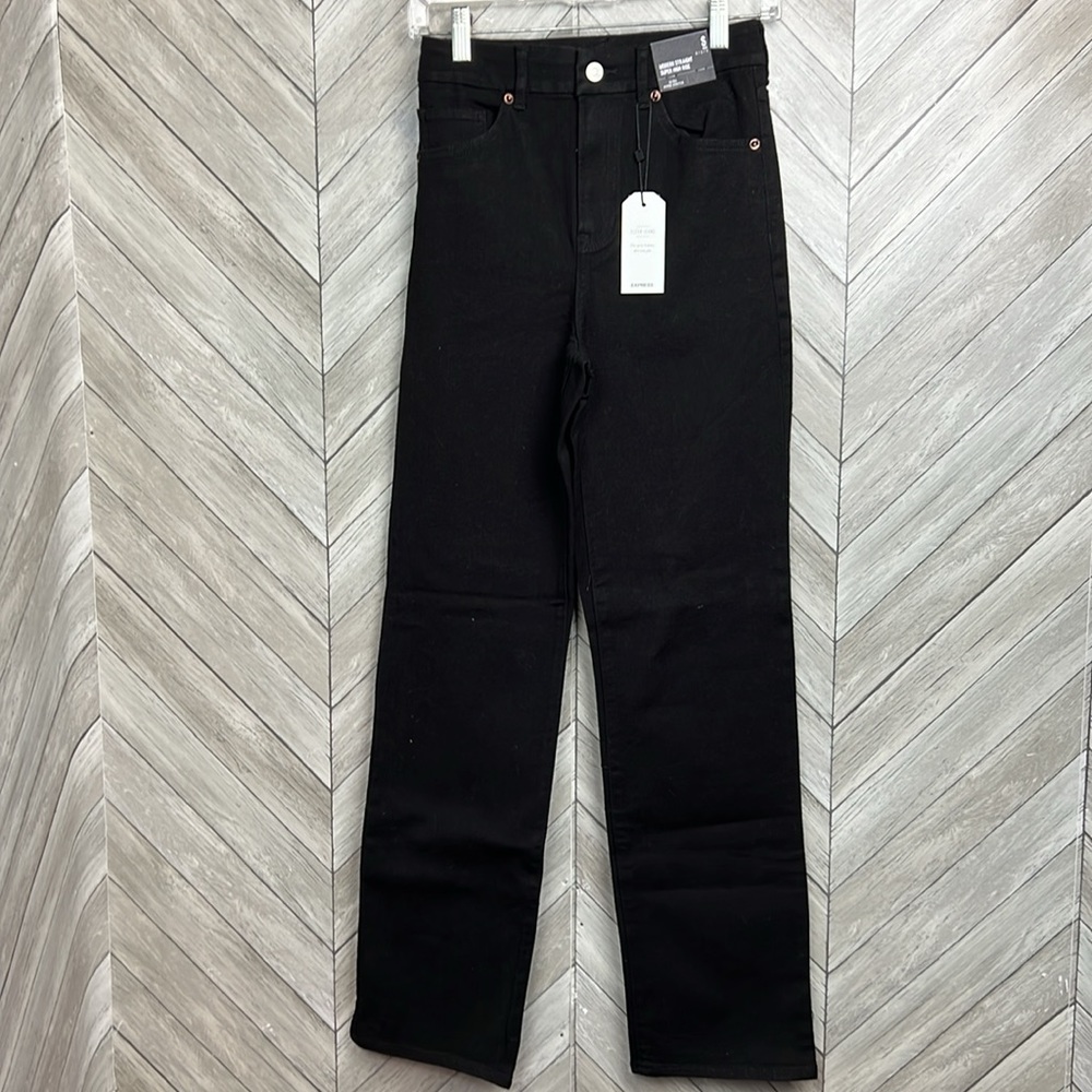 NWT Express Modern Straight Super High RiseUltra Hyper Stretch Small (0,2,4)